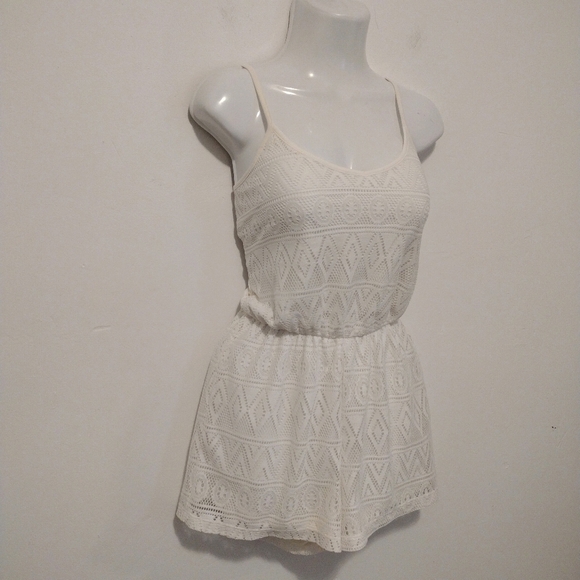 No Comment. - White Lace Sleeveless Romper - Picture 7 of 14